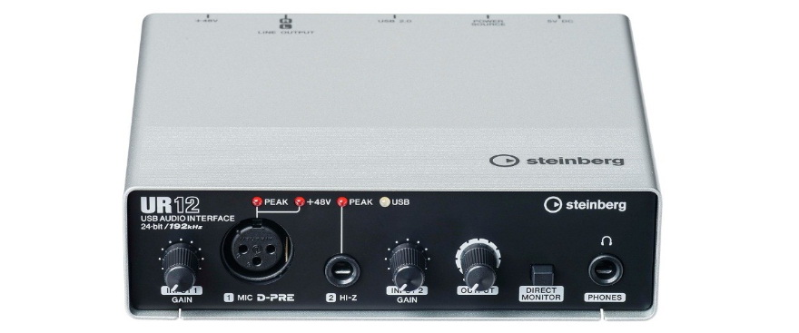 兼容iPad/Mac/PC，实现高品质录音的Steinberg USB音频接口UR12发布