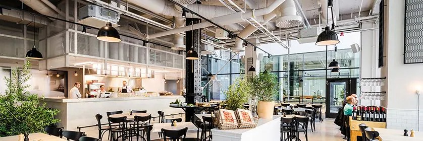 环球360助力斯德哥尔摩的法国工业风餐厅Usine